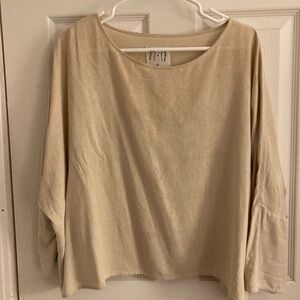 Raw silk t-top